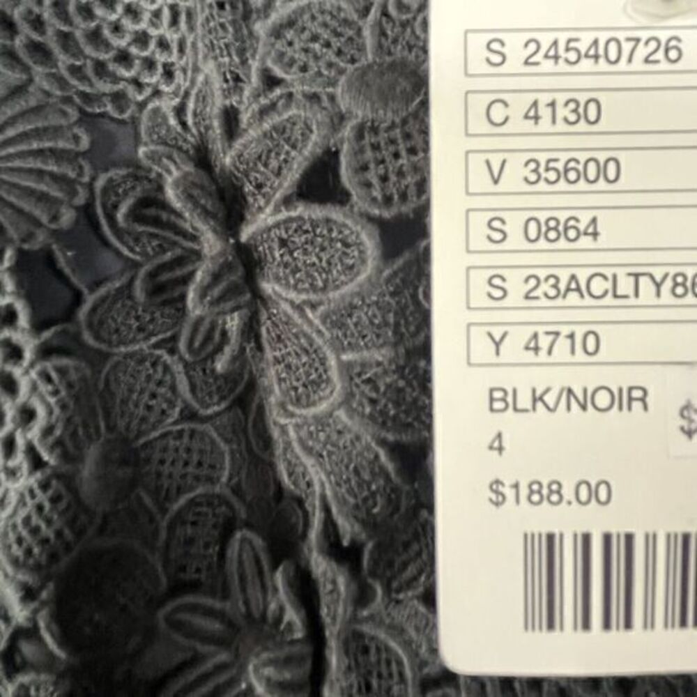ANTHROPOLOGIE 9-hi5 stcl black Halter Empire Waist Lace Neck Lined shift dress 4 - Picture 5 of 13